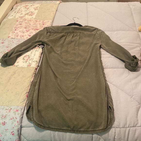 EXPRESS Army Green Dress - Picture 4 of 6